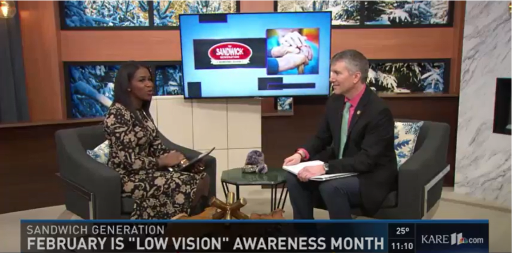 Dr. Chris Palmer with news anchor